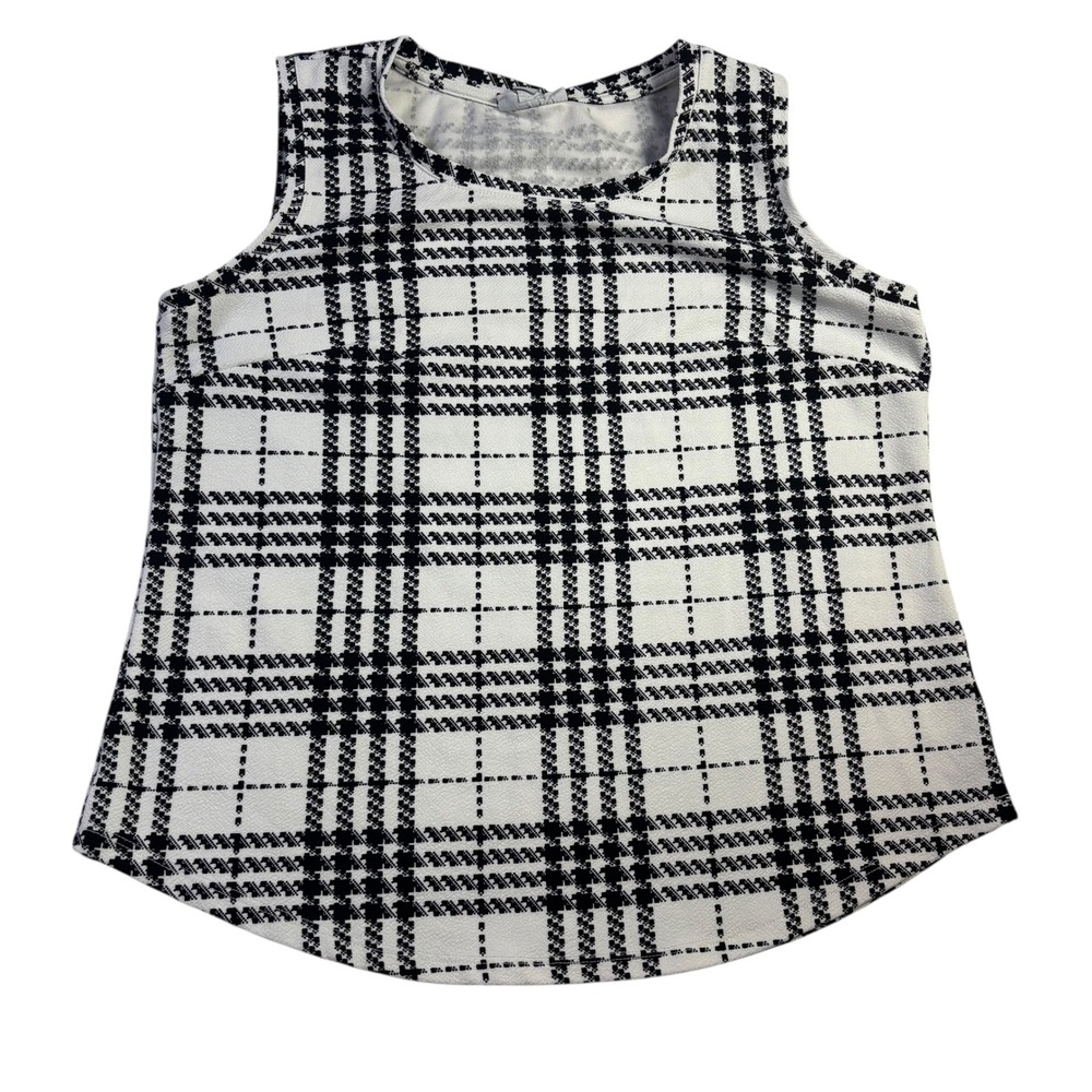 Croft & Barrow Womens‎ Sleeveless Plaid Tank Top Size Medium